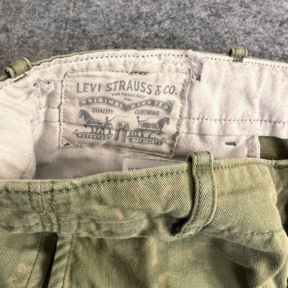 Levi's‎ Cargo Slim Straight Mens 32x32 Green Camo READ